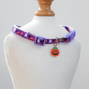 Accessoires de collier fantôme citrouille d'Halloween pour animaux de compagnie, chats, petits chiens et chiots - Parfaits pour les activités de plein air - Product Image 5