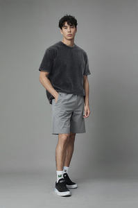 100% di cotone 260Gsm senza fili di base grande stile Vintage nero personalizzato con grafiche t-shirt uomo donna - Product Image 3