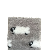 Chaussettes thermiques pour femmes, en polyester/spandex, écologiques, à imprimé animal, en jacquard épais et duveteux, longueur mi-mollet, antidérapantes pour la maison