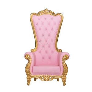 China High Back Event Holz polsters toff <span class=keywords><strong>Pink</strong></span> Throne <span class=keywords><strong>Chair</strong></span> - Product Image 2