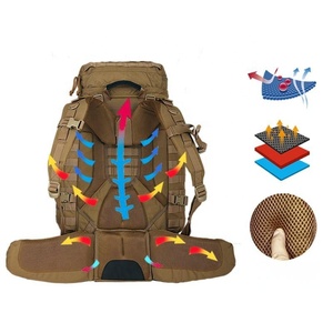 <span class=keywords><strong>Sac</strong></span> <span class=keywords><strong>à</strong></span> <span class=keywords><strong>dos</strong></span> tactique de randonnée en plein air de grande capacité 90L pour unisexe, imperméable, robuste, en polyester, avec système MOLLE - Product Image 3