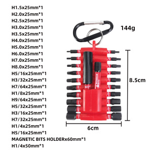 Juego de Puntas de Impacto de Cuarto de Pulgada con Puntas Magnéticas Hexagonales y Torx para Mecánicos, Reparación de Automóviles y Herramientas de Construcción - Product Image 4