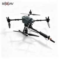 Drone de nettoyage haute pression étanche en alliage d'aluminium BROUAV pour le lavage des murs extérieurs et des façades