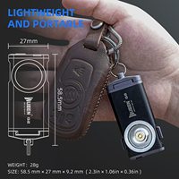 Lampe torche EDC en alliage d'aluminium sur mesure, mini porte-clés LED rechargeable, étanche IP65, 500 lumens, garantie 5 ans