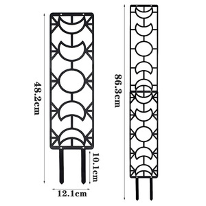 Support de plante en métal <span class=keywords><strong>pour</strong></span> plantes Piquets de jardin décoratifs Support de fleur de jardin Piquets de support de plante <span class=keywords><strong>pour</strong></span> fleurs et <span class=keywords><strong>tomates</strong></span> - Product Image 3