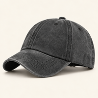 Casquette de baseball vintage en coton délavé à 6 panneaux, style snapback, pour enfants, garçons et filles, idéale pour les sports de plein air et la protection solaire