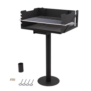 Vertical BBQ <b>Grill</b> 74x53.5x102cm Stainless Steel <b>Mesh</b> Multi-functional Outdoor Charcoal <b>Grill</b> - Product Image 2