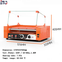 Hot Selling Electric Hot Dog Maker Hot Dog Roller Grill avec Bun Warmer
