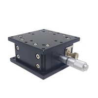 Plataforma Lineal Horizontal LDTSS-J-10VS-60, Eje Z, Mesa de 60x60 mm, Recorrido de 10 mm, Carga de 6 kg, Posicionamiento de Precisión