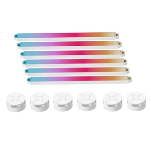 12 luces LED RGB para pared, luces de juego geométricas empalmables DIY, luces modulares retroiluminadas con WiFi que cambian de color, luces decorativas para el hogar - Product Image 6