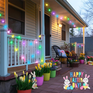Decoraciones de Pascua 2026, Lámpara Nocturna LED, Regalos para Niños, Presentador, Pascha, Pasen, Huevo, Conejo, Pollito, Luces de Cadena, Pascua - Product Image 6