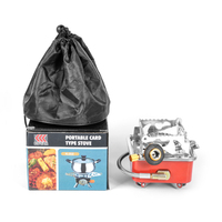 Réchaud à gaz portable pliable 306g 2800W avec allumeur, brûleur au butane carré, toutes saisons, pour pique-nique, voyage et camping, vente en gros OEM