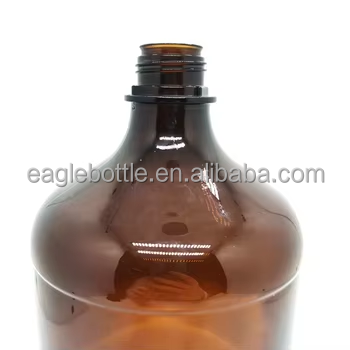 Bottiglia In Vetro Ambrato Kuishi 1000 Ml Con Tappo A Vite: Contenitore Riciclabile Per Oli, Detergenti E Liquidi, Protezione UV