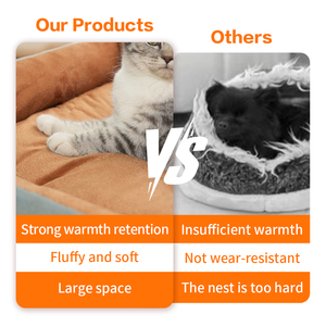 Cama para perro mascota para todas las estaciones, cama de gato cálida de felpa con pata, cómoda para perros pequeños y grandes, diseño de cama para perros, productos para perros - Product Image 3