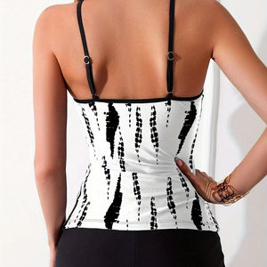 OEM/ODM <span class=keywords><strong>Maillot</strong></span> <span class=keywords><strong>de</strong></span> <span class=keywords><strong>bain</strong></span> pour <span class=keywords><strong>femme</strong></span> imprimé sans bretelles deux pièces <span class=keywords><strong>Boxer</strong></span> slip <span class=keywords><strong>taille</strong></span> <span class=keywords><strong>haute</strong></span> Tankini <span class=keywords><strong>Maillot</strong></span> <span class=keywords><strong>de</strong></span> <span class=keywords><strong>bain</strong></span> - Product Image 3