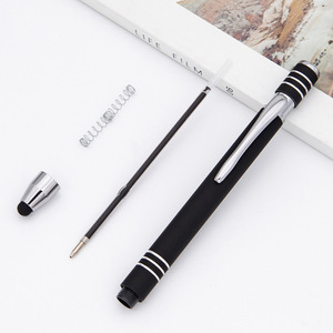Promotion Stylos à bille en métal tactile d'écran en caoutchouc souple de haute qualité Stylet en aluminium personnalisé Stylo à bille pour l'école - Product Image 2