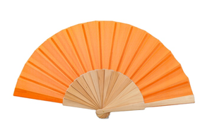 FAREA Éventail Pliant Portable 23cm en Bois de Hêtre et Cerisier Peint à la Main, Écologique, Couleur Bois Naturel, avec Logo Personnalisé - Amour - Product Image 5