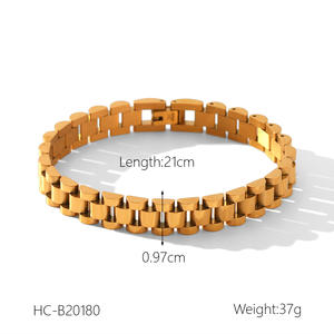 Pulsera de Eslabones para Mujer de Acero Inoxidable con Baño de Oro de 18K, Hecha a Mano, Estilo INS, Cadena de Bolas, Joyería de Moda, Regalo, Venta Caliente Yiwu YWJW - Product Image 6