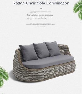 Ensemble <span class=keywords><strong>de</strong></span> canapés <span class=keywords><strong>de</strong></span> <span class=keywords><strong>jardin</strong></span> résistant aux intempéries, structure en <span class=keywords><strong>aluminium</strong></span> antirouille, mobilier <span class=keywords><strong>de</strong></span> conversation 3 places pour terrasse <span class=keywords><strong>de</strong></span> complexe hôtelier - Product Image 6
