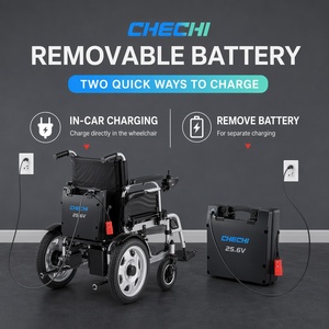 Paket Baterai Lithium Ion Daya Andal 24V 25.6V 12Ah 15Ah 20Ah 30Ah 40Ah untuk Kursi Mobilitas, Mudah Dibawa, Baterai LiFePo4 - Product Image 5