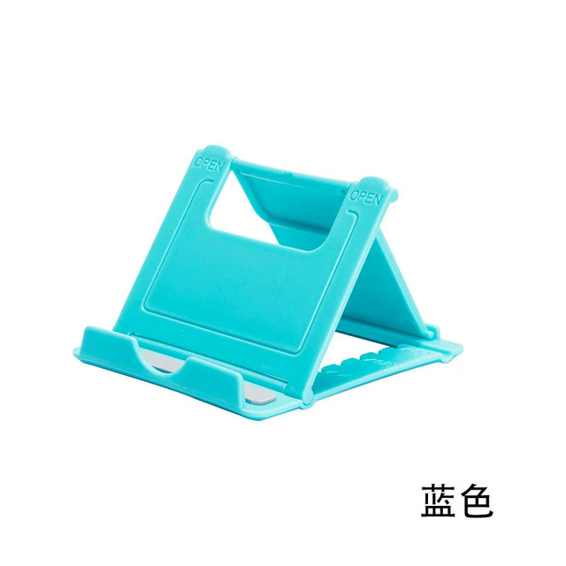 Customized Logo Portable Universal Plastic Mobile Phone Stand Adjustable Foldable and Waterproof Desktop Mobile Phone Holder