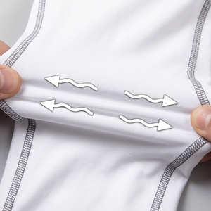 Ensemble de vêtements de sport pour homme MERITORIOUS INTERNATIONAL, chemise à manches longues blanche et pantalon, séchage rapide, tricot en bambou et carbone, motif géométrique - Product Image 4