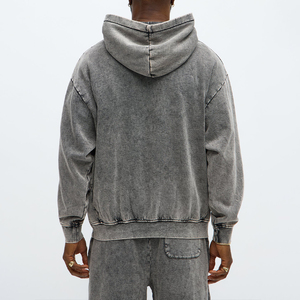 Sweat-shirt à capuche KingSen pour homme, 100% coton, imprimé numérique brodé, délavé à la pierre, surdimensionné, streetwear, vintage, hip-hop - Product Image 5