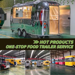 2025 Large Mobile Kitchen Fast Food Cart Trailers Shawarma Food Truck With Full Kitchen on <b>Wheels</b> for Sale - Product Image 2