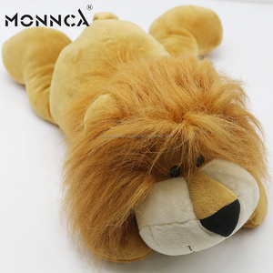 Bordado en blanco gran Leon globo juguetes de peluche OEM DIY Pelo Largo tonto León de peluche de juguete Animal - Product Image 3