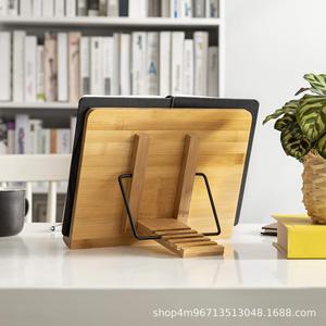 Wooden Reading Rack Adjustable Height Desktop Book <b>Stand</b> Minimalist Design For Kids School Use - Product Image 2
