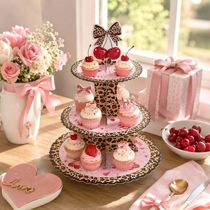 Supporto per Torte in Carta per Tavolo Dessert, Elegante Espositore per Cupcake e Dolci, Decorazioni per Baby Shower e Compleanni - Product Image 4