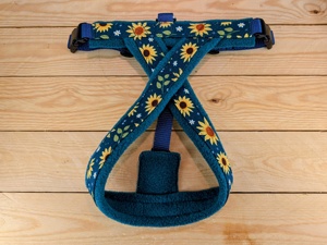 Harnais pour chien doublé de polaire Teal Suowers - Product Image 3