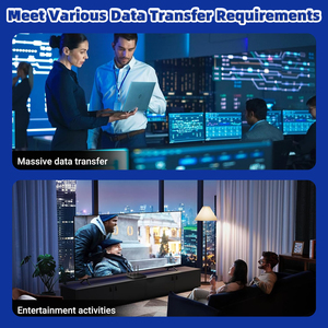 สายเคเบิลอีเธอร์เน็ต Cat6a ความเร็วสูงแบบกำหนดเอง 8 คอร์ SFTP PVC ป้องกันสัญญาณรบกวน ทองแดงเปลือย สำหรับสำนักงาน ความยาว 0.5-100 เมตร สายแพทช์ทองแดงแท้ ประเภท 6 - Product Image 6