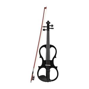 Violon électrique d'ébène avec nœud, instrument de musique, 4/4, vente en gros - Product Image 2