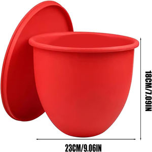 Accessoire de mélangeur <span class=keywords><strong>KitchenAid</strong></span> 5QT à tête inclinable, doublure de <span class=keywords><strong>bol</strong></span> en silicone, accessoire de mélangeur alimentaire avec <span class=keywords><strong>couvercle</strong></span>, accessoire de mélange durable pour la pâtisserie - Product Image 2