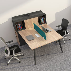<span class=keywords><strong>MEETCO</strong></span> Mobilier de bureau modulable moderne du fabricant, 2-6 personnes, panneau de bureau, style bois, pour bureau - Product Image 4