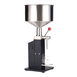 Máquina de llenado manual A03 para salsa de chocolate, salsa de tomate, salsa para ensalada, yogur y mermelada, 50 ml, con accionamiento por presión manual. - Product Image 1