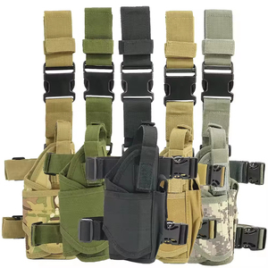 Right Drop Leg Adjustable Tactical Army Pistol Gun Thigh Holster Pouch Holder for GL0CK 17 19 31 32 Most Pistol