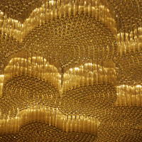 Lustre suspendu LED moderne de luxe personnalisé, base en fer, éclairage de hall d'hôtel, cristal, acier inoxydable, lustre de plafond