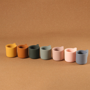 Gobelet en silicone de 20 ml pour bébés et tout-petits, gobelet d'apprentissage avec poignée, gobelet ouvert pour les smoothies - Product Image 2