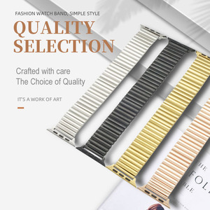 Cinturino per <span class=keywords><strong>orologio</strong></span> ad espansione in metallo elasticizzato in acciaio inossidabile per cinturino Apple Watch <span class=keywords><strong>40</strong></span> 41 44 45 <span class=keywords><strong>Mm</strong></span> per cinturino Iwatch Series 8 7 6 5 - Product Image 2