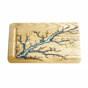 Nouveau shisha résistant à la chaleur verre base narguilé saveur conseil fumée plâtre planche de bois shisha <span class=keywords><strong>plaque</strong></span> de base en bois - Product Image 5