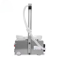 Machine de remplissage semi-automatique quantitative de liquides, type pesage, pour le sous-remplissage de boissons alcoolisées en conserve