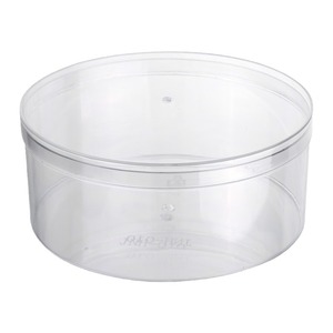 Customized Circular Food Packaging Box, Transparent Plastic Box, Baking Biscuit Box, Candy and Snack Storage Box Cover - Product Image 1