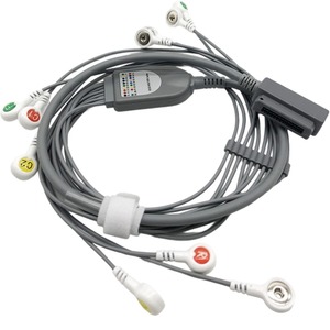 Fil conducteur pour électrocardiogramme dynamique à 10 dérivations Fil conducteur pour enregistrement 24 heures Compatible <span class=keywords><strong>MedEx</strong></span> MAECG-200 <span class=keywords><strong>Medex</strong></span> Catégorie de produit Faisceau de câblage - Product Image 5