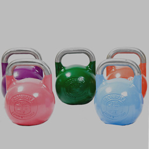 การแข่งขัน Kettlebell เหล็กยิมการฝึกอบรมการแข่งขันที่มีสีสันภาพวาดยกน้ำหนักที่กำหนดเองกาต้มน้ำระฆัง - Product Image 2