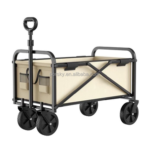 カスタム150 kgステンレス鋼折りたたみワゴンカート屋外ブレーキハンド荷物トロリーOEMサポート付き - Product Image 4