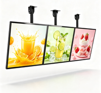 Boîtes lumineuses publicitaires rectangulaires modernes en aluminium - LED pour usage intérieur/extérieur, résistantes aux intempéries et durables, boîte lumineuse suspendue