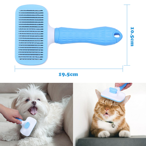 Nobleza Kit autopulente per la toelettatura di cani e gatti spazzole per animali domestici con punte rimuove i peli morti - Product Image 3