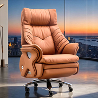 Fauteuil de direction électrique intelligent en cuir avec accoudoirs en cuir - Fauteuil de direction/CEO de style luxueux